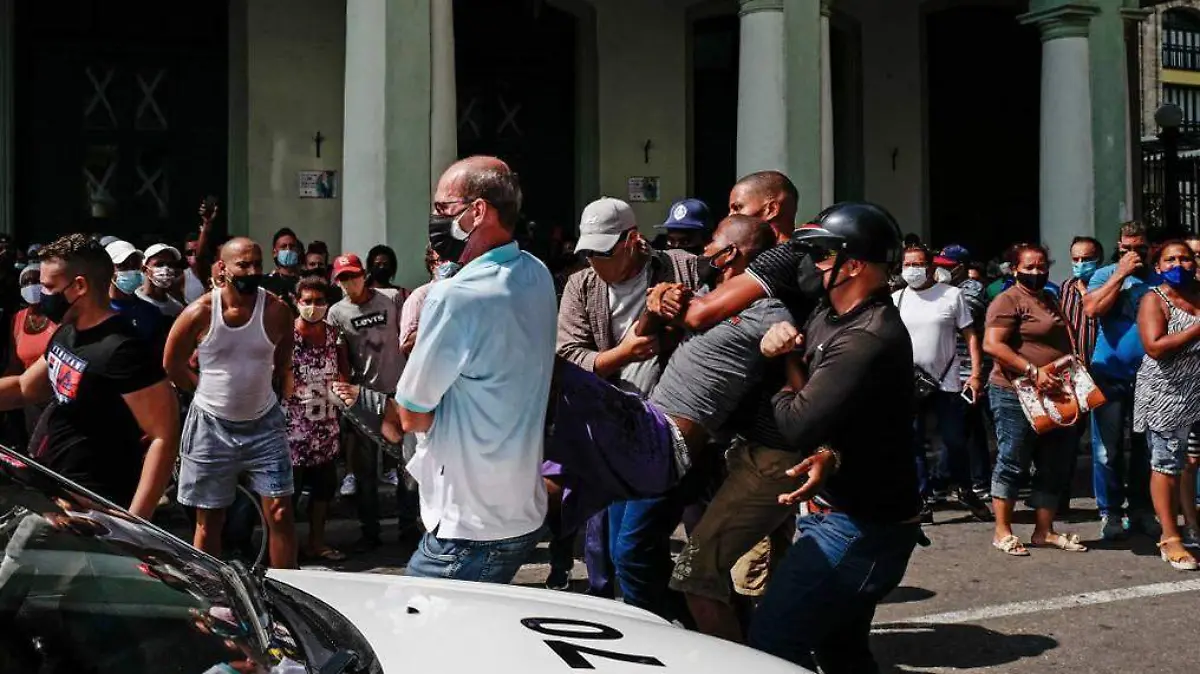 manifestaciones cuba-AFP